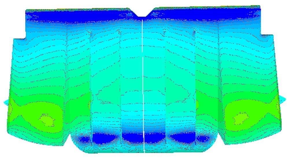 Verus Engineering Subaru WRX/STI Rear Diffuser CFD Pressure Plot