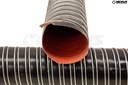 Hose - High-Temp Silicone Brake Duct Hose, 3" Dia. Black, 12 Feet Long