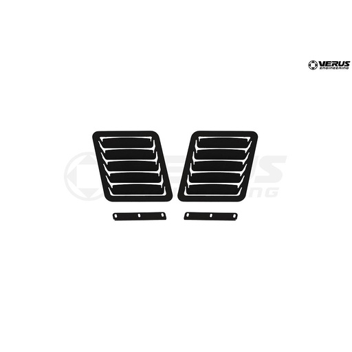 [A0053A-BLK-BLEM] Hood Louver Kit - WRX/STI (VA) (BLEMISH)